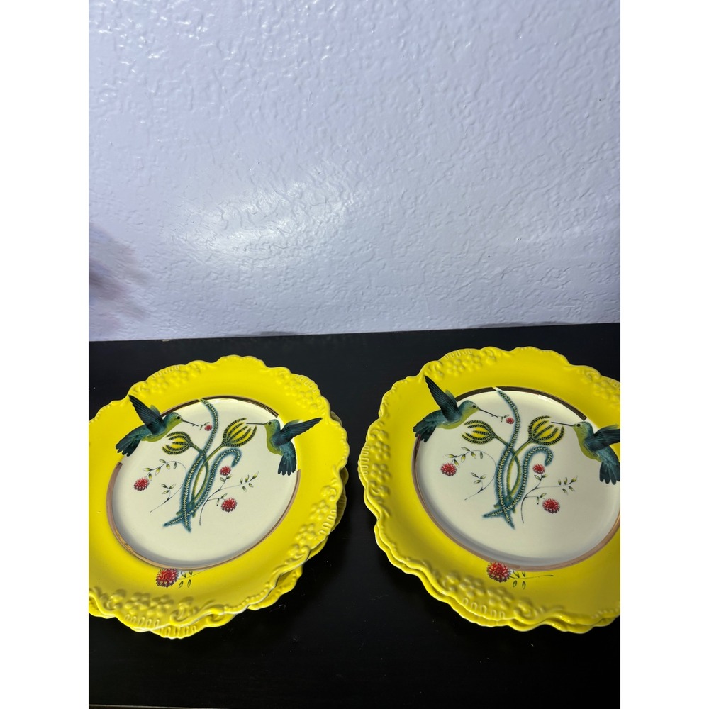 Lou Rota x Anthropologie nature table hummingbird dessert plates (4) 2010